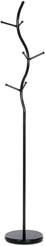 ARTIUM Standing coat rack BENT, height 181 cm, black - Coat Hanger - Main image