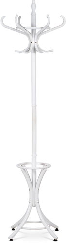 ARTIUM Standing coat rack EDVARD, height 185 cm, white - Coat Hanger - Main image