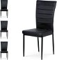Jedálenská stolička Aldara čierna, súprava 4 ks - Jedálenská stolička