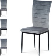 Jídelní židle Aldara šedá, set 4 ks - Jídelní židle