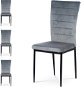Jedálenská stolička Aldara sivá, súprava 4 ks - Jedálenská stolička