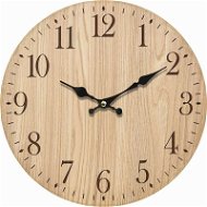 Nástěnné hodiny dřevěné, průměr 34 cm - Nástěnné hodiny