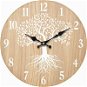 Nástenné hodiny drevené, priemer 34 cm - Nástenné hodiny