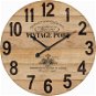 Nástěnné hodiny dřevěné, průměr 58 cm - Nástěnné hodiny
