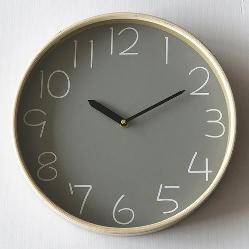 Wooden wall clock, diameter 32 cm - Wall Clock - Main image