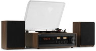 Audizio Boston gramofon s reproduktory, Bluetooth, CD přehrávačem a DAB+ rádiem, vzhled dřeva - Turntable