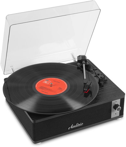 Audizio Irvine gramofon, LP přehrávač, Bluetooth, pro každý formát desky, černá - Turntable - Main image