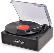 Audizio Reno Retro gramofon, LP přehrávač, gramofon s Bluetooth a reproduktory, černý - Turntable