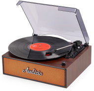 Audizio Reno Retro gramofon, LP přehrávač, gramofon s Bluetooth a reproduktory, měděný - Turntable