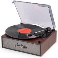 Audizio Reno Retro gramofon, LP přehrávač, gramofon s Bluetooth a reproduktory, vzhled dřeva - Turntable