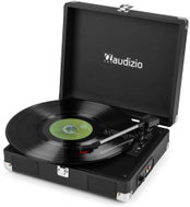Audizio RP111BK gramofon s reproduktory, retro gramofon, LP přehrávač se 3 rychlostmi, černý - Turntable