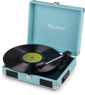 Audizio RP111BL gramofon s reproduktory, retro gramofon, LP přehrávač se 3 rychlostmi, modrý - Turntable