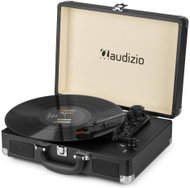 Audizio RP114BK Retro gramofon v černém kufru, gramofon s reproduktory a PC softwarem - Turntable
