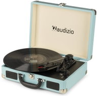 Audizio RP114BL Retro gramofon v modrém kufru, gramofon s reproduktory a PC softwarem - Turntable