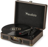 Audizio RP114W Retro gramofon v kufru s dřevěným vzhledem, gramofon s reproduktory a PC softwarem - Turntable