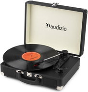 Audizio RP116BK Retro gramofon s Bluetooth přijímačem, vysílačem, gramofon v kufru, černý - Turntable
