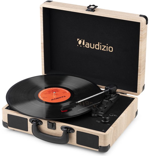 Audizio RP116LW retro record player with Bluetooth receiver, transmitter, suitcase record player, li Main image Audizio RP116LW retro record player with Bluetooth receiver, transmitter, suitcase record player, li - Turntable - Main image
