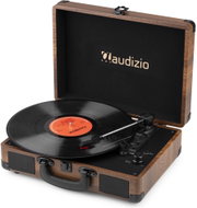 Audizio RP116W Retro gramofon s Bluetooth přijímačem, vysílačem, gramofon v kufru, hnědý - Turntable