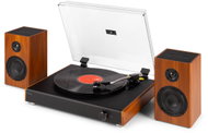 Audizio RP337W Vintage gramofon s bezdrátovými reproduktory, Bluetooth retro gramofon, vzhled dřeva - Turntable