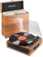 Fenton RP170L record player with Bluetooth and record case, light wood - Turntable