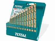 TOTAL-TOOLS Metal Drill Bits, Set of 19, HSS - Drill Set