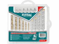 TOTAL-TOOLS Drills and bits, set of 16, HSS - Drill Set