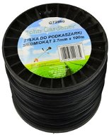 GEKO Struna do sekačky černá, 2,7mm, 100m, sedmihran, nylon - Žací struna
