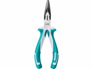TOTAL-TOOLS Half-round straight pliers, 160mm, industrial - Half-Round Pliers