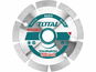 Total-Tools kotouč diamantový řezný, segmentový, suché i mokré řezání, 125 mm - Řezný kotouč