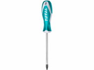 TOTAL-TOOLS Phillips Screwdriver, PH0 3x75mm, CrV, industria - Screwdriver