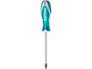 TOTAL-TOOLS Phillips screwdriver, PH1 5x100mm, CrV, industrial - Screwdriver