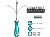 TOTAL-TOOLS Screwdriver with Tips, Set of 12 - Screwdriver