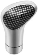 4CARS Gear shift lever silver with black carbon - Gear Stick