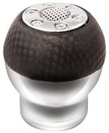 4CARS Shift lever handle black carbon-silver - Gear Stick