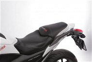 SHAD Comfort saddle black / gray, red seams - Motorbike Seat
