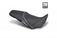 SHAD Comfort Seat heated black/white, grey seams for SUZUKI DL 1000 V-Tree (2014-2016) - Motorbike Seat