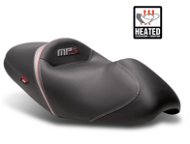 SHAD Comfort Seat heated black/green, grey/red seams for PIAGGIO/VESPA MP3 400 (2009-2013) - Motorbike Seat