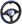 Steering wheel cover blue