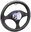 Steering wheel cover gray