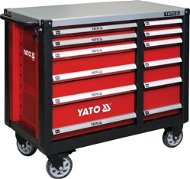 YATO Skříňka dílenská pojízdná 6+6 zásuvek červená - Vozík na nářadí