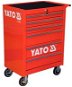 YATO Rolling Tool Cabinet, 6 Drawers, Red - Tool trolley