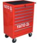 Vozík na náradie YATO Skrinka dielenská pojazdná 7 zásuviek červená - Vozík na nářadí