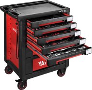 YATO moveable workshop cabinet with tools (165pcs) 7 drawers - Tool trolley