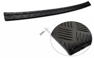 AVISA Profiled ALU rear door sill cover (black - grooved) for Toyota Highlander XU70, from r - Boot Edge Protector