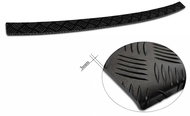 AVISA Profiled ALU rear door sill cover (black - grooved) for Volkswagen Caddy IV, from r. v. - Boot Edge Protector
