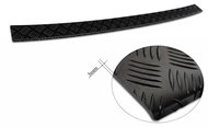 AVISA Profiled ALU rear door sill cover (black - grooved) for Volkswagen T7 Multivan, from r - Boot Edge Protector