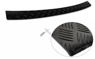 AVISA Profiled ALU rear door sill cover (black - grooved) for Volvo V60 II, from r. v. 2019 - - Boot Edge Protector