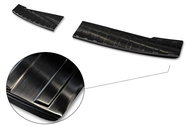 AVISA black profiled stainless steel rear door sill cover for Dacia Sandero III hatchback 5 door, fr - Boot Edge Protector