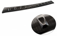 AVISA Profiled stainless steel rear door sill cover for Opel Grandland FL, from r.v. 2021 ->, black - Boot Edge Protector