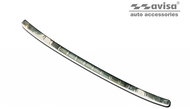 AVISA Profiled stainless steel rear door sill cover for Peugeot 208 II, from r.v. 2019 -> - Boot Edge Protector